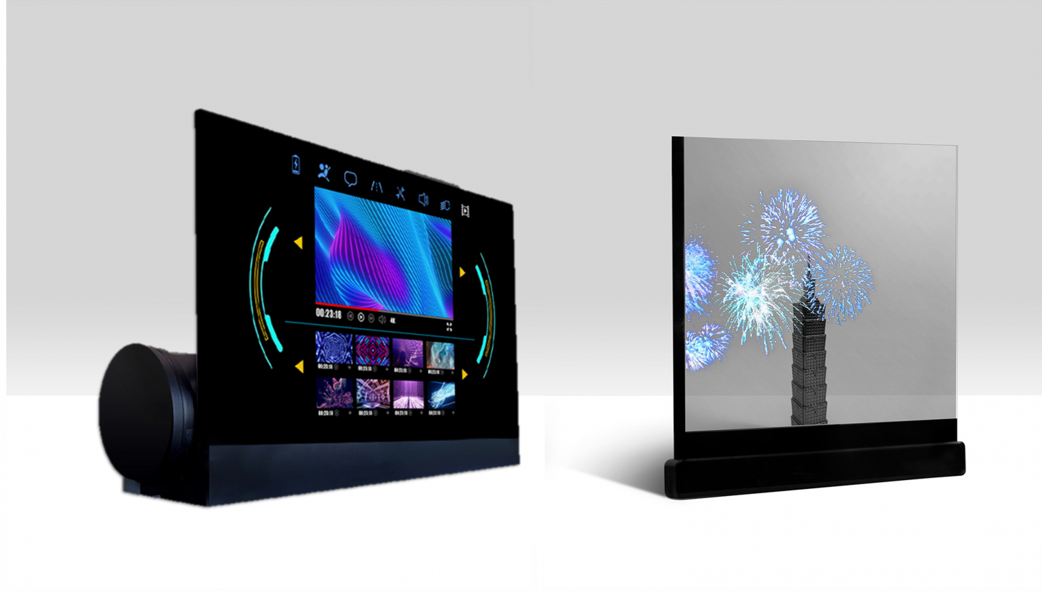 可卷式、折迭性、高透明